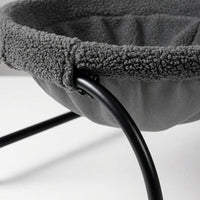 Cat Hammock Window Hammock with Metal Frame, Round Soft Smooth Bed for Indoor Cats, Off-Ground Design Hanging Kitten Bed, Indoor Hammock Style