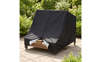 Waterproof Double Chaise Lounge Cover Heavy Duty Chaise Cover with Zipper Weatherproof Weather Resistant for Poolside, Backyard, Deck