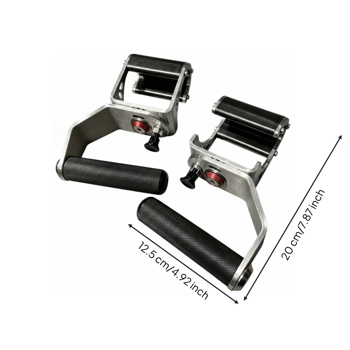 Lockable Pull-down Handle Stainless Steel Fitness Equipment Brushed Metal