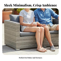 4 Pieces 4-Piece Woven Seating Set Weather-Resistant Outdoor Furnishing Long-Premiuming Frame Easy to Clean for Householders