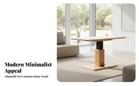 elevateTop Coffee Table Height Adjustable Transformable Coffee Desk Modern Aesthetic Sturdy Construction for Students
