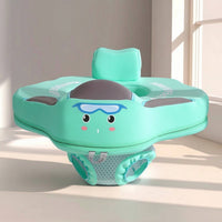 Padded Baby Swim Seat with Backrest Comfortable Baby Swimming Seat Buoyancy Aid Secure Swimming Buoyancy Aid Collar Stable for Toddlers