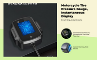 Tire Pressure Tracking System, Motorcycle cordless Tire Pressure Gauge, Instant LCD Display, High Accuracy