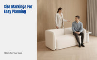 Reception Sofa, Nordic minimalist plush couch, Small Apartment Lounge, Office Meeting Chair, Removable Cushion