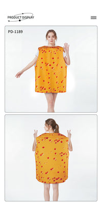 Festival Party Costume Top for Kids' Activities, Food Theme, Unisex