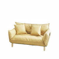 Armless Low Sofa synthetic Fabric Upholstery Lounge Seat Modern Minimalist design Thickly Padded for Students, Teenagers