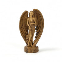 Angel Statue Vintage-Style Angel Statue with Pedestal Carved for Living Room