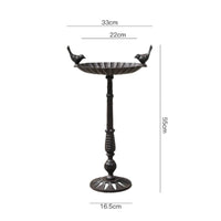 Pedestal Bird Feeder Antique Bird Feeder with Pedestal Decorative for Garden, Backyard