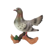 Pigeon Statue with Branch Base Elegant Bird Statue Cute for Garden, Courtyard