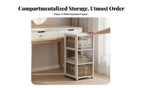 Rolling Makeup Trolley With Drawers Cosmetic Organizer particle-proofresistant Top for Women