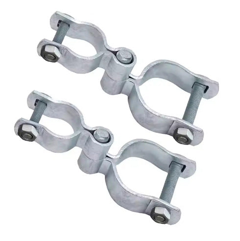 镀锌钢链式围栏门铰链套件（2套），1-3/8" X 2-3/8"，包含螺栓和
