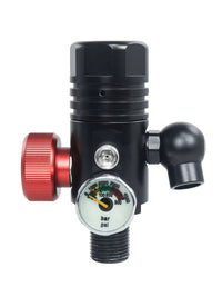 Aluminum Diving First Stage Regulator with Aluminum Alloy Breathing Valve, with M10 Pressure Gauge / Extended Pressure Gauge