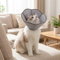 Cat Cone and Dog Neck Cone for After Surgery, Breathable Mesh material Head Cone, Soft Adjustable Puppy Recovery to Stop Licking