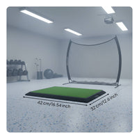 Anti-Slip Rubber Base Golf Hitting Mat Long-Lasting Construction Golf Swing Training Mat Weather Resistant Artificial Grass Practice Pad Shock Absorbent for Beginners, Indoor, Outdoor, Backyard, Home