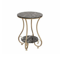 Round Tiered End Table Versatile Tiered Circular Stand Easy to Assemble