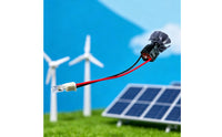 Small Wind Turbine Generator with LED Light Compact Wind Power Generator with LED Electric Safe for Students, Science Fair