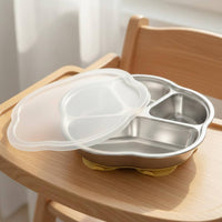 316L Stainless Steel Kids Tray Easy to Clean Children's Tableware for Toddlers