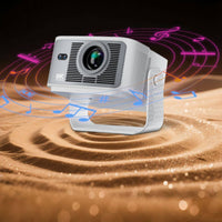 Display Device with Stand 1080p Native Android Display Device Auto Focus 650 Ansi for Movie Lovers, Bedroom, Living Room