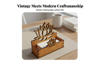 Lotus Flower Desk Organizer Versatile Storage Box for Office