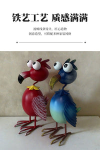 新款铁艺火烈鸟摆件户外庭院阳台园林景观装饰品布置客厅造景花园