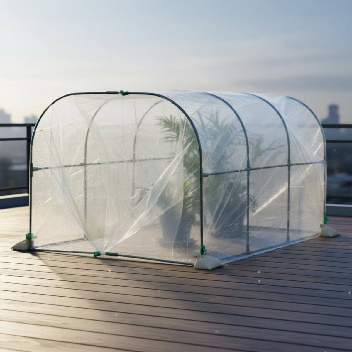 Mini Greenhouse Spliceable Mini Greenhouse Tunnel Small Outdoor Hothouse Insulated Hoop House Easy Assembly for Balcony, Patio