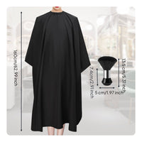 2 Pieces Hairdressing Cape and Neck Duster Set Waterproof Barber Cape with Hair Brush Soft Bristles Salon Gown and Duster Brush Kit for Barbers