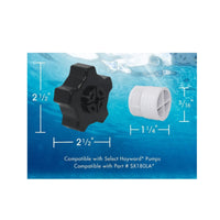 Sand Filter Drain Cap Star-Shaped Pool Sand Filter Plug Black