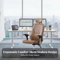 Reclining Chair with Footrest Thickly Padded padding rotating Seat for Study Room