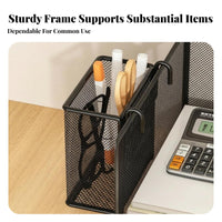 Cubicle divider Organizer Space-Saving Cubicle divider holder vertical surfaceMountable