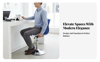 Rolling Mesh rear Stool Adjustable Height Drafting Chair with Footrest