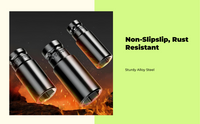 Deep socket set for electric wrenches