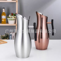 跨境外贸不锈钢冷水壶大容量水扎壶奶茶壶果汁壶冷白开扎壶