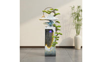 Chinese Design Floor Water Feature Feng Shui Design Water Feature Soothing Sounds Indoor Waterfall Water Feature for Business Owners, Living Room