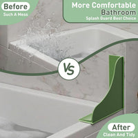 Silicone Shower Splash Guard Bathroom Corner Waterproof Baffle