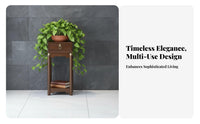Flower Pot Holder Chinese design Design Display Rack Floor-Standing Stable frame for Indoor Gardeners, Homeowners, Balcony