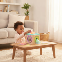 Child-Centered Shape Sorter Box Multifunctional Sorting Box with Blocks Interactive Toy with Sorting Shapes Safe for Toddlers, Daycare