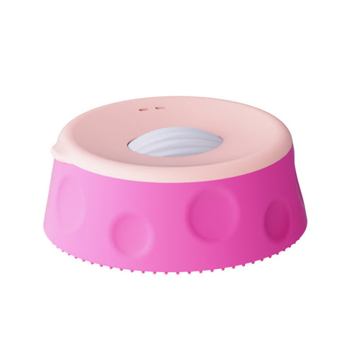 Silicone Pet Bowl with Roller Non-Slip for Kitchen, Travel