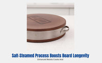 Commercial Kitchen Butcher Block, Extra-Thick Ironwood Round Chopping Board, Hardwood