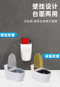 创意挂壁式浴室鹦鹉悬挂马桶 替换 食盒两用全网代发ZR