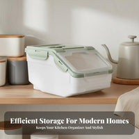Moisture-Proof Rice Storage Bin Multi-Purpose Airtight Rice Dispenser Safe for Pantry