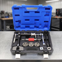 Pneumatic Brake Caliper Compression Tool Kit Air Pressure Assisted Brake Caliper Tool Set with Storage Case Left and Right Turn for Mechanics, Garage