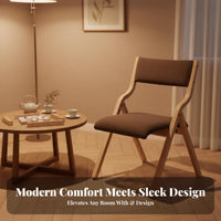 Wooden Folding Chair Easy to stow Padded Wooden Folding Chair for Event Hosts