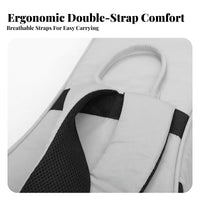 Electric Guitar Gig Bag 30mm Thick Padding Padded Guitar Backpack Soft Lining Neck Support Strap for Rehearsal, Gigs