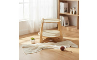 Wooden Cat Hammock Bed All Season Use Double Layer Cat Bed Breathable Animal Lounging Area for Cats, Kittens, Summer, Indoor