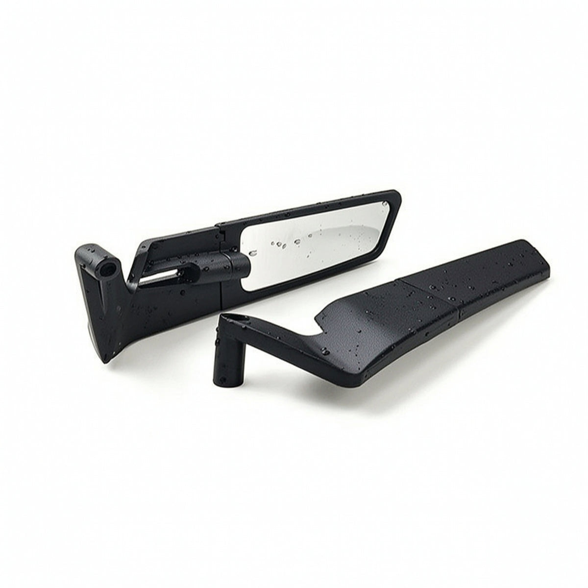 Matte Black Blade Motorcycle Mirror Adjustable Motorcycle Rearview Mirror Sleek Sturdy for Handlebars