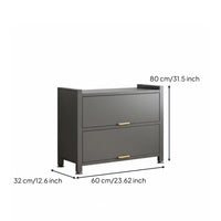 Entryway Shoe Storage Cabinet Flip Down Shoe Cabinet Flip Drawer Shoe Cabinet Freestanding Shoe Cabinet Sturdy Carbon Steel Frame with Flip Up Doors and Adjustable Shelves Suitable for Entryway Hallway Bedroom Closet