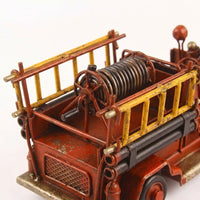 Vintage Fire Truck Model - Red Iron