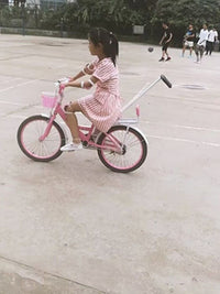 儿童自行车辅助推把小孩学车神器学骑车扶手推杆扶杆把器童车杆