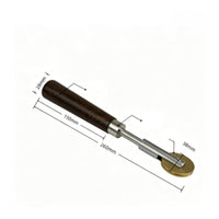 Piano String Pressure Wheel Wood Handle Music Tool Stainless Steel