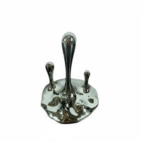 Abstract Liquid Droplet Statue Electroplated Finish Melting Liquid Sculpture